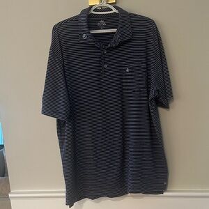 Scotty Cameron Men's Navy Striped limited edition Peter Millar Polo Shirt